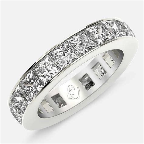 princess cut diamond eternity set